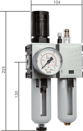 Exemplaire exposé: Unité de maintenance 2 pièces - Futura série 1