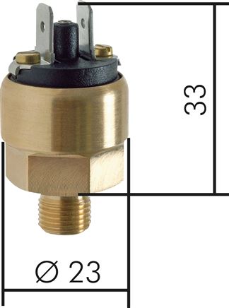 Exemplaire exposé: pressostat