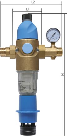 Exemplaire exposé: Filtre à rétrolavage/détendeur pour eau potable, R 3/4" à R 1 1/4"