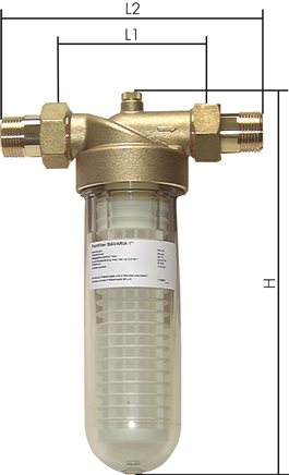 Exemplaire exposé: Filtre fin pour eau potable, R 3/4" jusqu’à R 1 1/4"