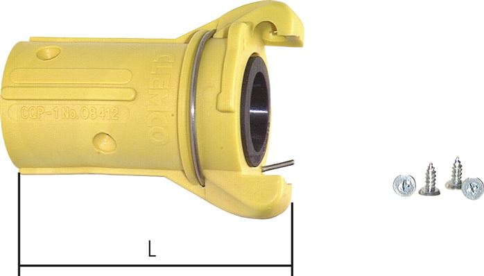 Exemplaire exposé: Raccord de sableuse avec embout pour tuyau, nylon